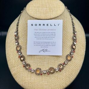 Sorrelli Gold and Pink Crystal Necklace